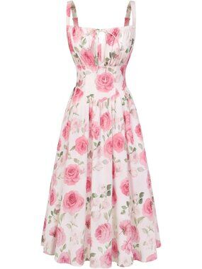 Floral Corset Dress with Pockets for Women - Perfect Summer & Spring Style